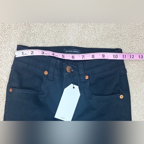 Universal Standard Seine High Rise 32" Skinny Jeans Solid Black - Picture 8 of 10